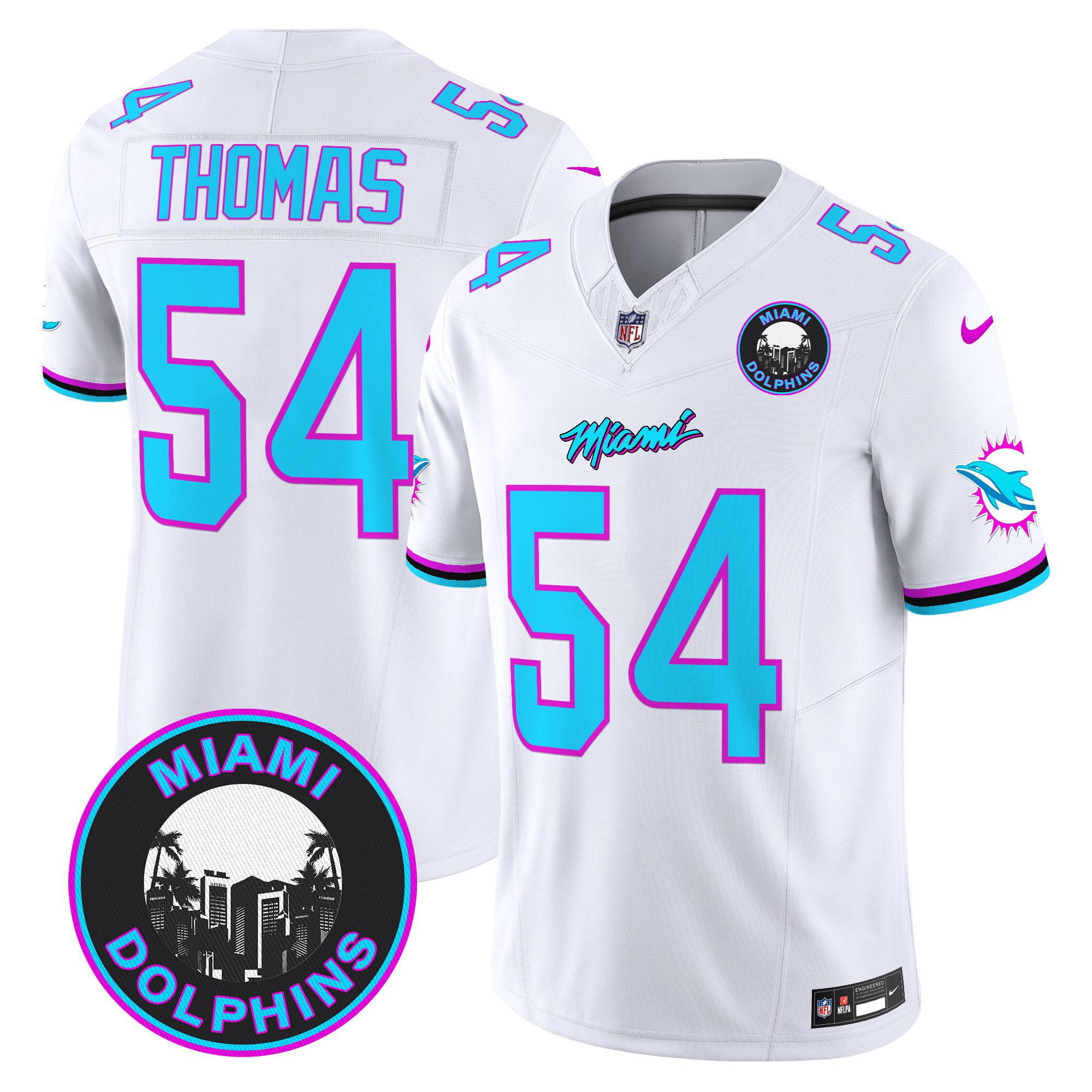 Men Miami Dolphins #54 Thomas White 2024 Nike Vapor Limited NFL Jersey->indianapolis colts->NFL Jersey